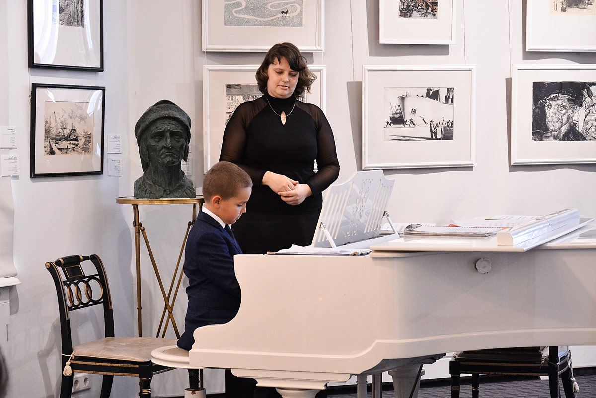 Детская музыкальная школа, фортепиано, ДШИ №4, Концерт класса, галерея "Петербургский художник"